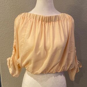 ASOS design boho off the shoulder crop top size 6